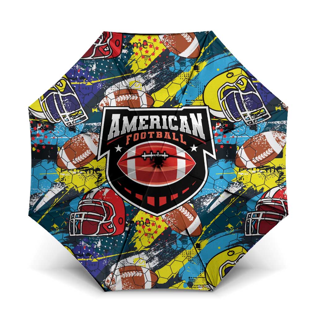 American Football Graffiti Umbrella Unique Style - Wonder Print Shop