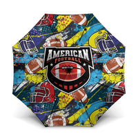American Football Graffiti Umbrella Unique Style - Wonder Print Shop