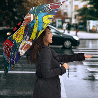 American Football Graffiti Umbrella Unique Style - Wonder Print Shop