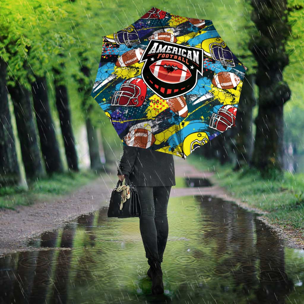 American Football Graffiti Umbrella Unique Style - Wonder Print Shop