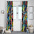 American Football Graffiti Window Curtain Unique Style - Wonder Print Shop