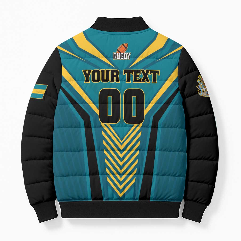 Custom Rugby Bahamas Bomber Puffer Jacket The Bahamas Go Champion - Wonder Print Shop