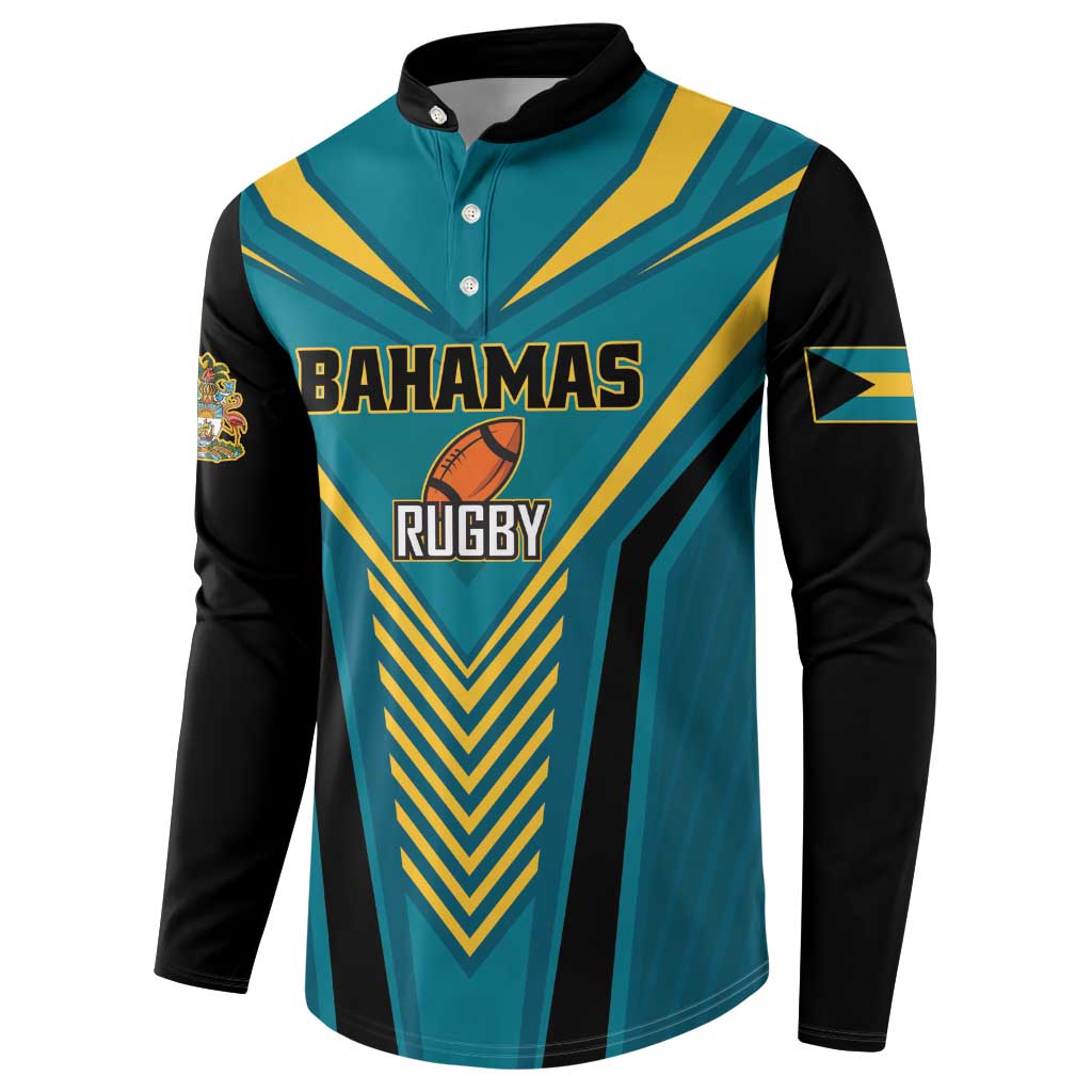 Custom Rugby Bahamas Button Sweatshirt The Bahamas Go Champion - Wonder Print Shop