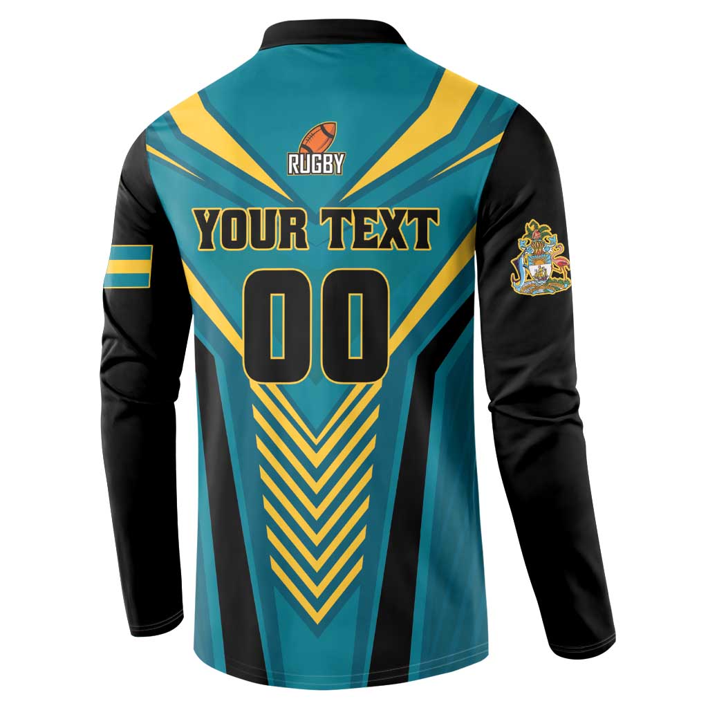 Custom Rugby Bahamas Button Sweatshirt The Bahamas Go Champion - Wonder Print Shop