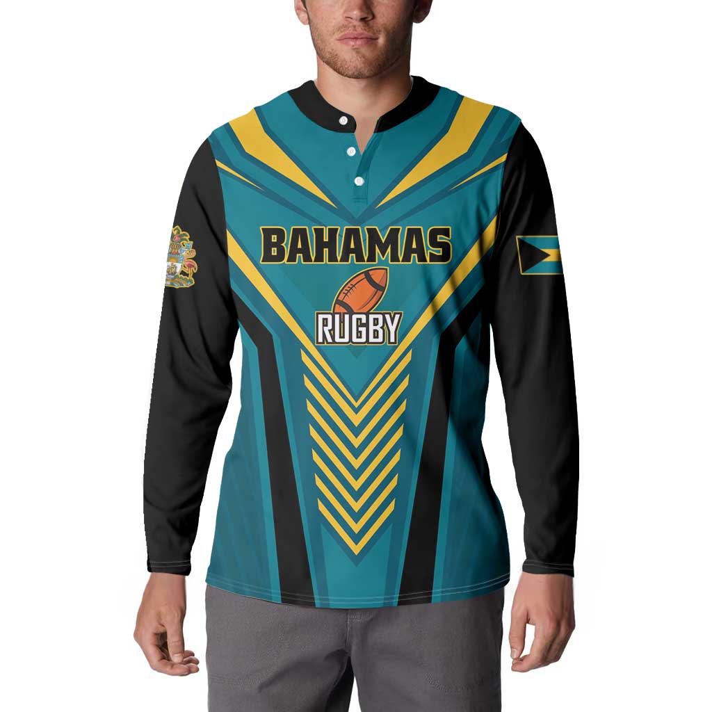 Custom Rugby Bahamas Button Sweatshirt The Bahamas Go Champion - Wonder Print Shop