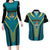 Custom Rugby Bahamas Couples Matching Long Sleeve Bodycon Dress and Hawaiian Shirt The Bahamas Go Champion - Wonder Print Shop