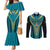 Custom Rugby Bahamas Couples Matching Mermaid Dress and Long Sleeve Button Shirt The Bahamas Go Champion - Wonder Print Shop