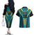 Custom Rugby Bahamas Couples Matching Off The Shoulder Long Sleeve Dress and Hawaiian Shirt The Bahamas Go Champion - Wonder Print Shop