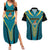 Custom Rugby Bahamas Couples Matching Summer Maxi Dress and Hawaiian Shirt The Bahamas Go Champion - Wonder Print Shop