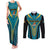 Custom Rugby Bahamas Couples Matching Tank Maxi Dress and Long Sleeve Button Shirt The Bahamas Go Champion - Wonder Print Shop