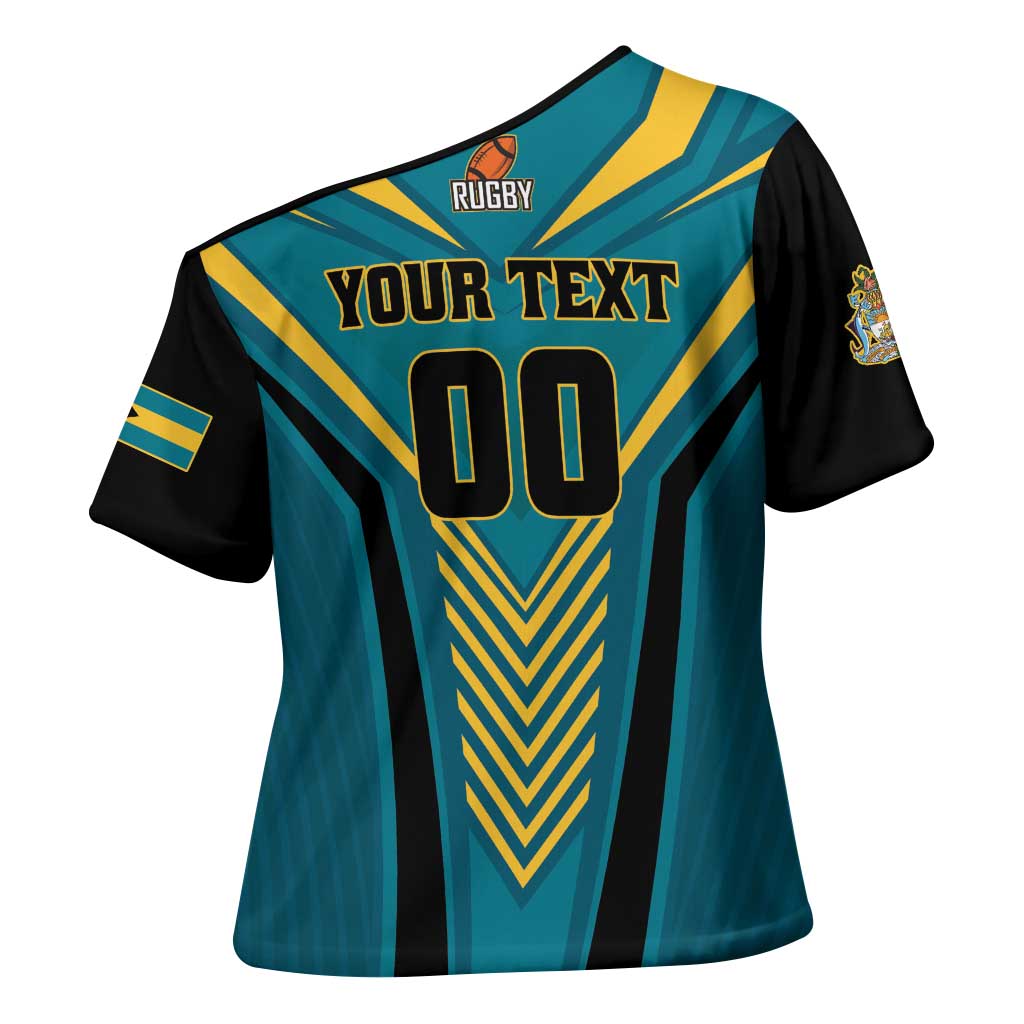 Custom Rugby Bahamas Cross Shoulder Shirt The Bahamas Go Champion - Wonder Print Shop