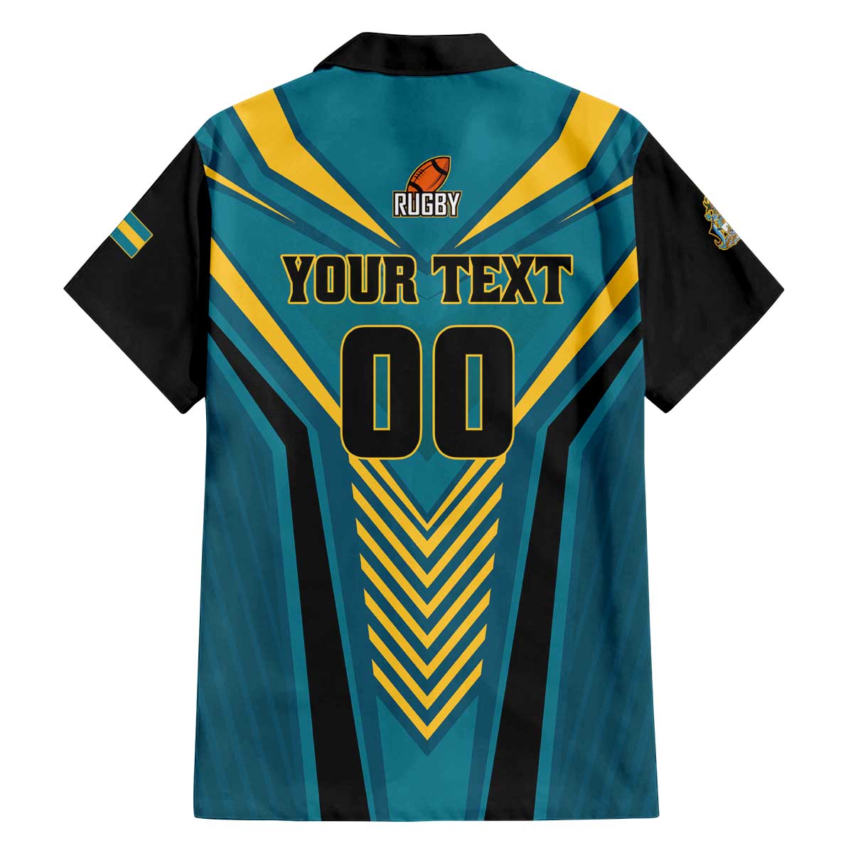 Custom Rugby Bahamas Family Matching Off The Shoulder Long Sleeve Dress and Hawaiian Shirt The Bahamas Go Champion - Wonder Print Shop