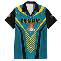 Custom Rugby Bahamas Family Matching Off Shoulder Maxi Dress and Hawaiian Shirt The Bahamas Go Champion - Wonder Print Shop