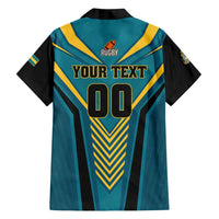 Custom Rugby Bahamas Family Matching Off Shoulder Maxi Dress and Hawaiian Shirt The Bahamas Go Champion - Wonder Print Shop