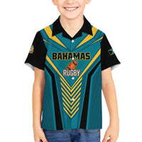 Custom Rugby Bahamas Family Matching Puletasi and Hawaiian Shirt The Bahamas Go Champion - Wonder Print Shop