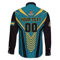 Custom Rugby Bahamas Family Matching Short Sleeve Bodycon Dress and Hawaiian Shirt The Bahamas Go Champion - Wonder Print Shop