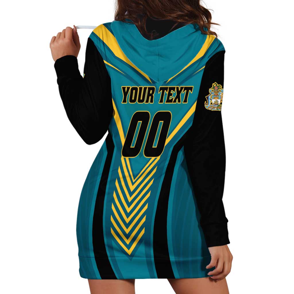 Custom Rugby Bahamas Hoodie Dress The Bahamas Go Champion - Wonder Print Shop
