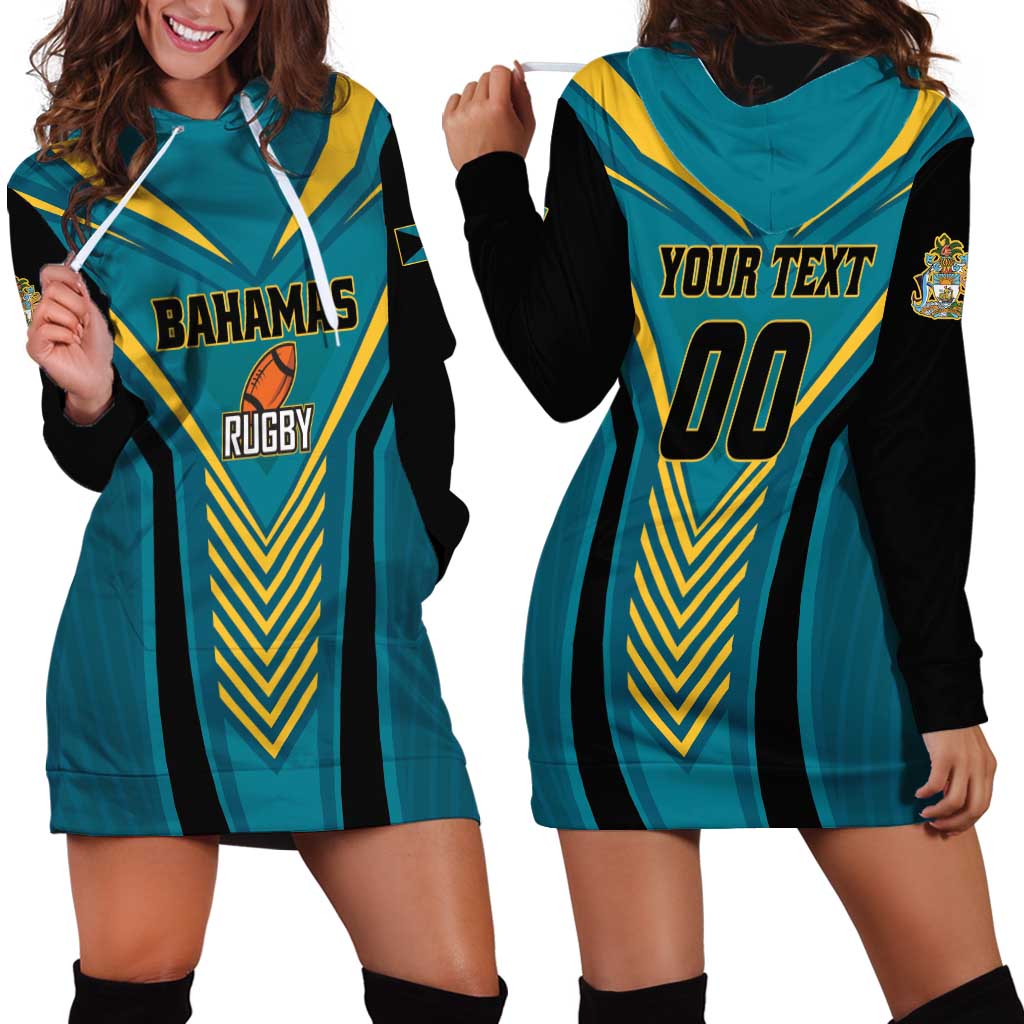 Custom Rugby Bahamas Hoodie Dress The Bahamas Go Champion - Wonder Print Shop