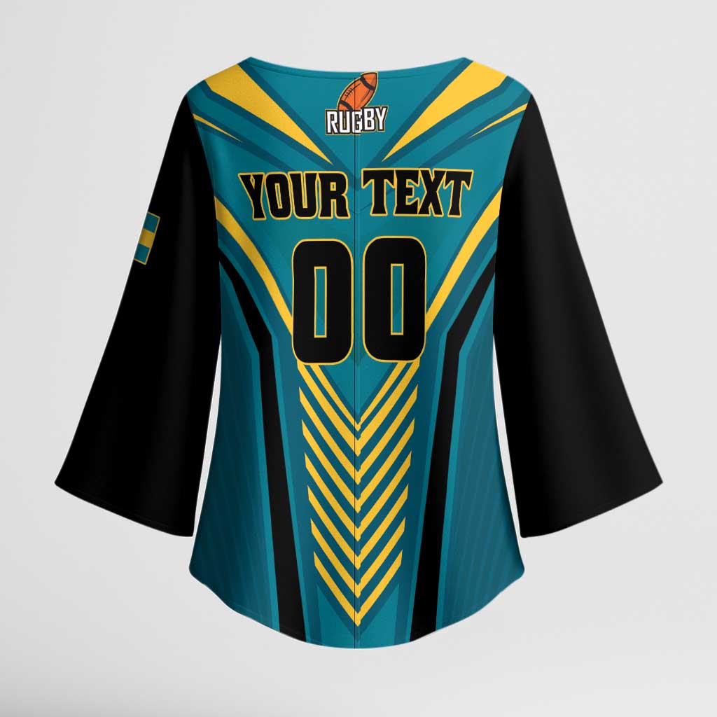 Custom Rugby Bahamas Kimono Sleeve Blouse The Bahamas Go Champion - Wonder Print Shop