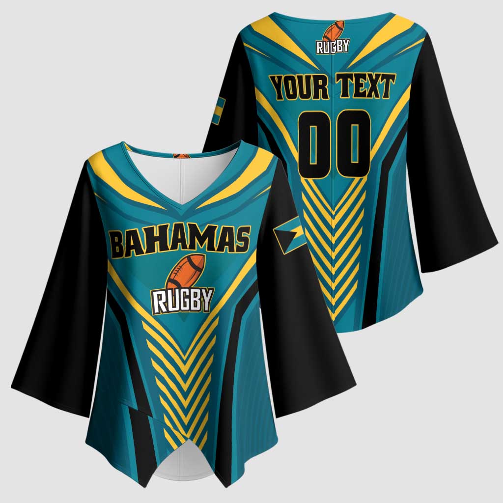 Custom Rugby Bahamas Kimono Sleeve Blouse The Bahamas Go Champion - Wonder Print Shop