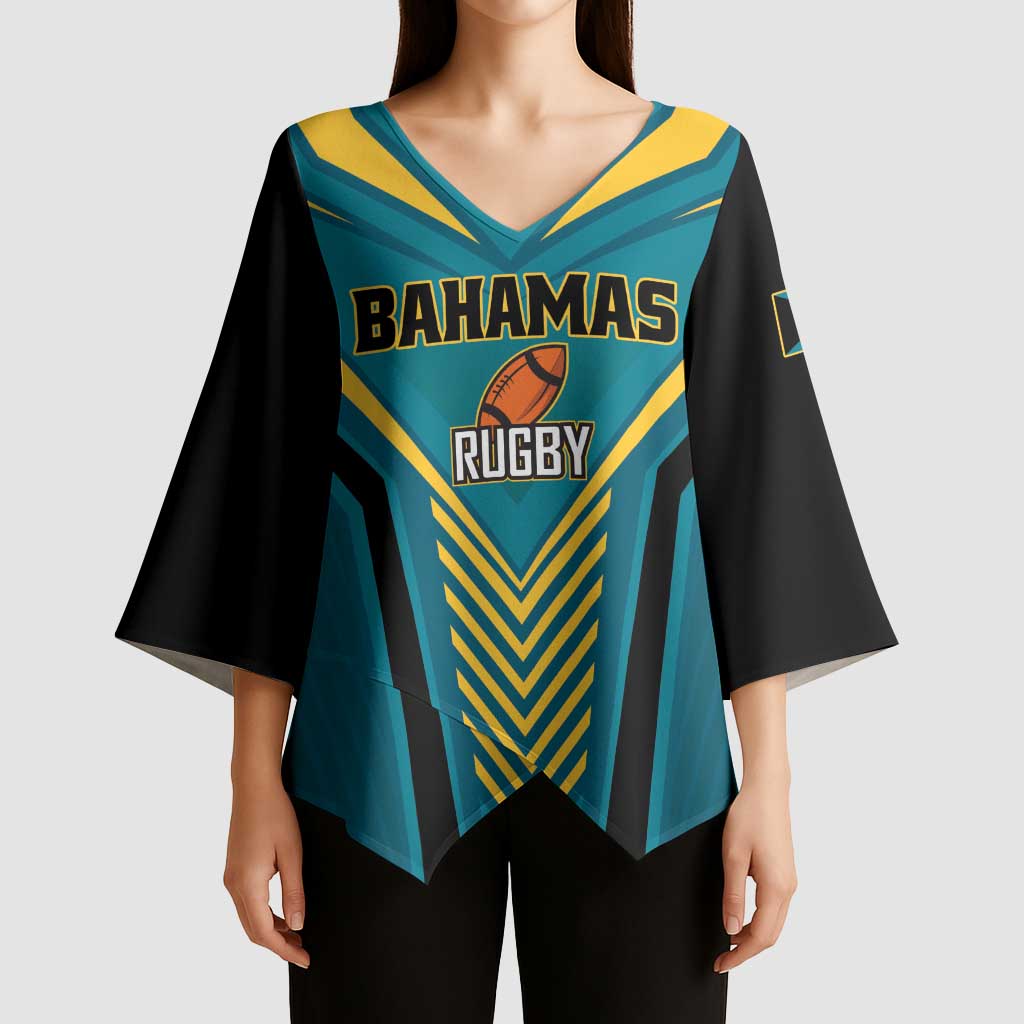 Custom Rugby Bahamas Kimono Sleeve Blouse The Bahamas Go Champion - Wonder Print Shop