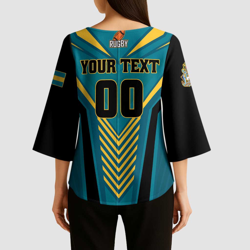 Custom Rugby Bahamas Kimono Sleeve Blouse The Bahamas Go Champion - Wonder Print Shop