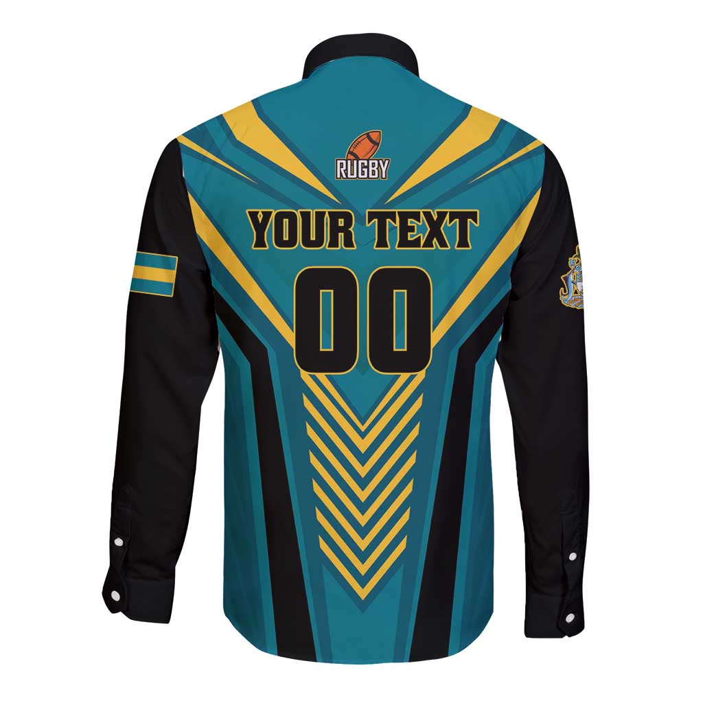 Custom Rugby Bahamas Long Sleeve Button Shirt The Bahamas Go Champion - Wonder Print Shop