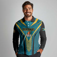 Custom Rugby Bahamas Long Sleeve Polo Shirt The Bahamas Go Champion - Wonder Print Shop
