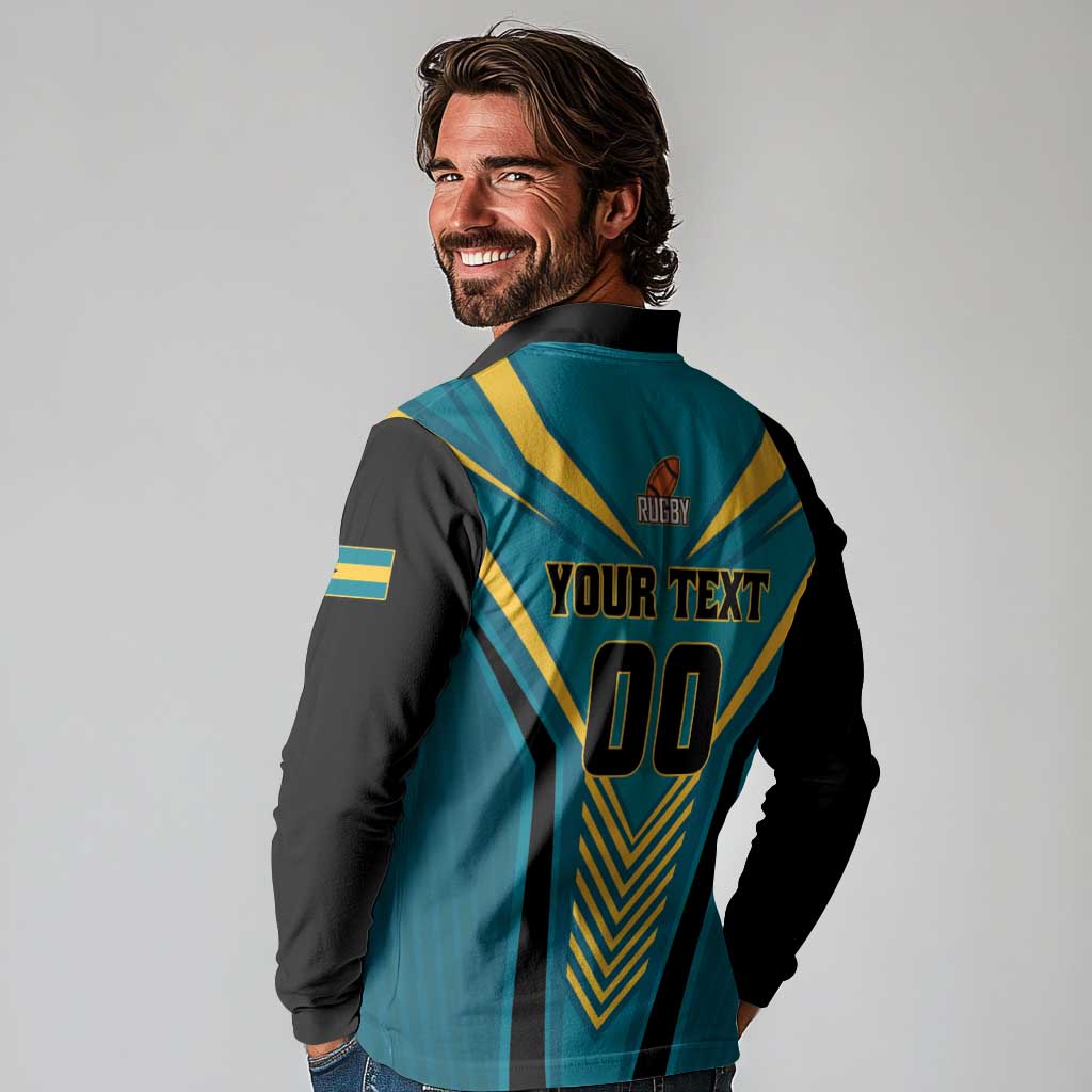 Custom Rugby Bahamas Long Sleeve Polo Shirt The Bahamas Go Champion - Wonder Print Shop