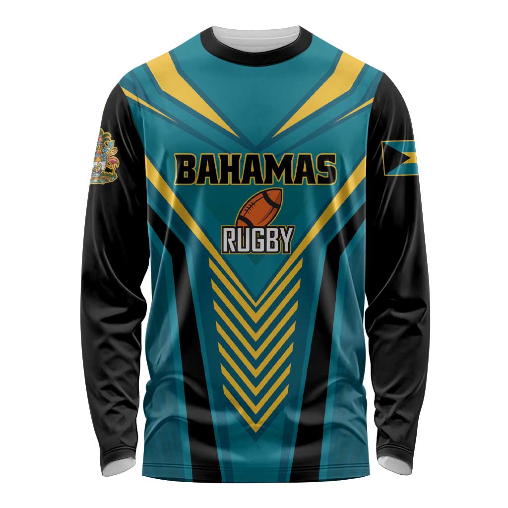 Custom Rugby Bahamas Long Sleeve Shirt The Bahamas Go Champion - Wonder Print Shop