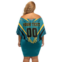 Custom Rugby Bahamas Off Shoulder Short Dress The Bahamas Go Champion - Wonder Print Shop