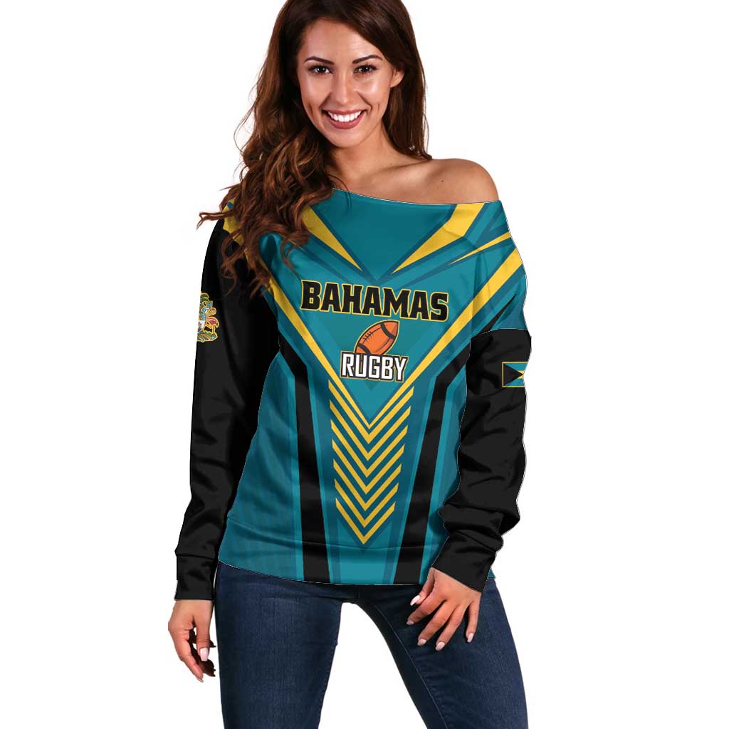 Custom Rugby Bahamas Off Shoulder Sweater The Bahamas Go Champion - Wonder Print Shop