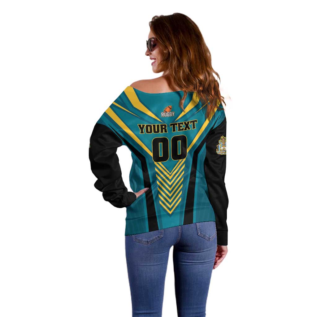 Custom Rugby Bahamas Off Shoulder Sweater The Bahamas Go Champion - Wonder Print Shop
