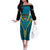 Custom Rugby Bahamas Off The Shoulder Long Sleeve Dress The Bahamas Go Champion - Wonder Print Shop