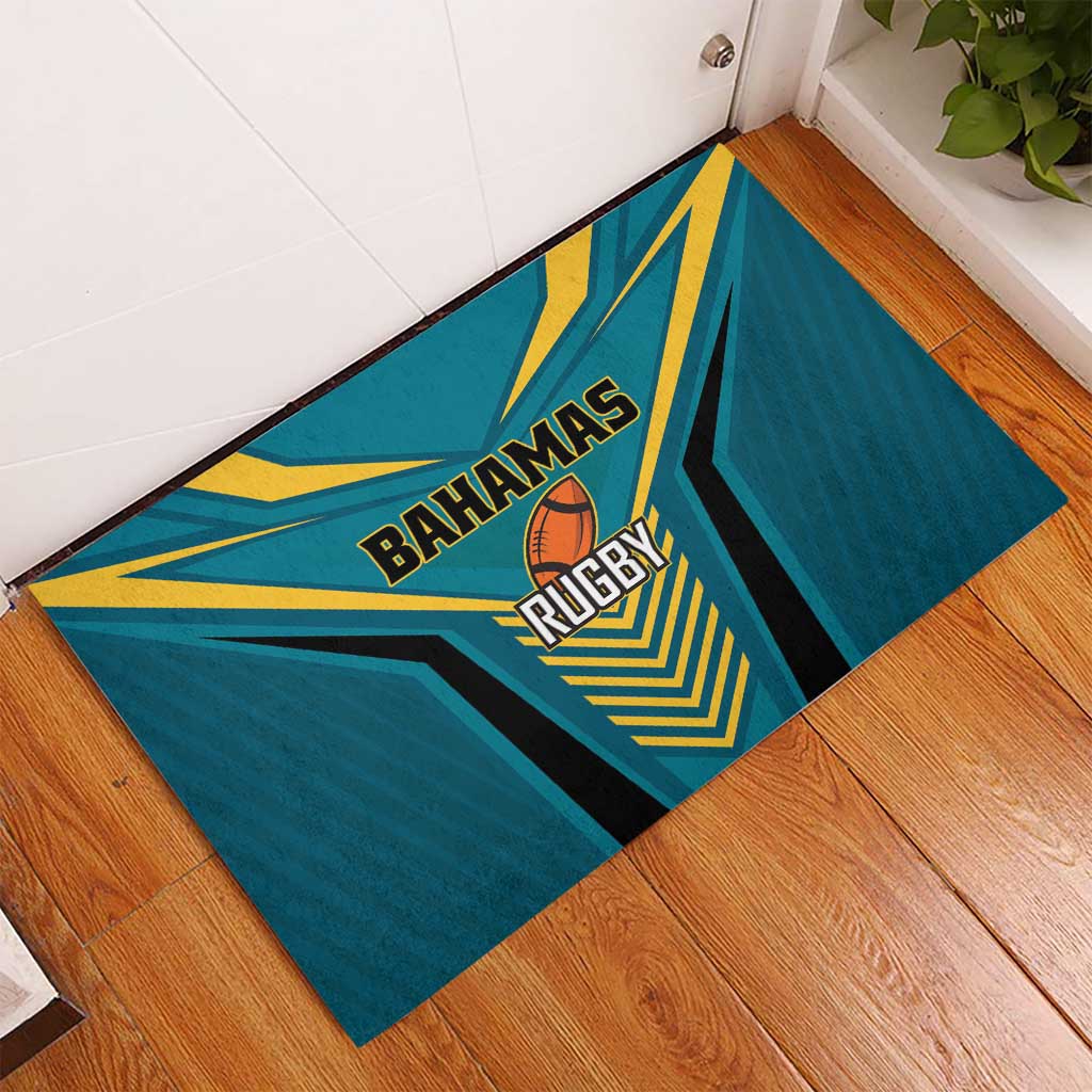 Rugby Bahamas Rubber Doormat The Bahamas Go Champion - Wonder Print Shop