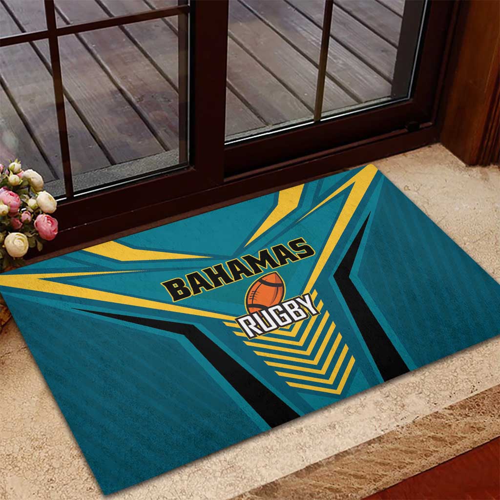 Rugby Bahamas Rubber Doormat The Bahamas Go Champion - Wonder Print Shop