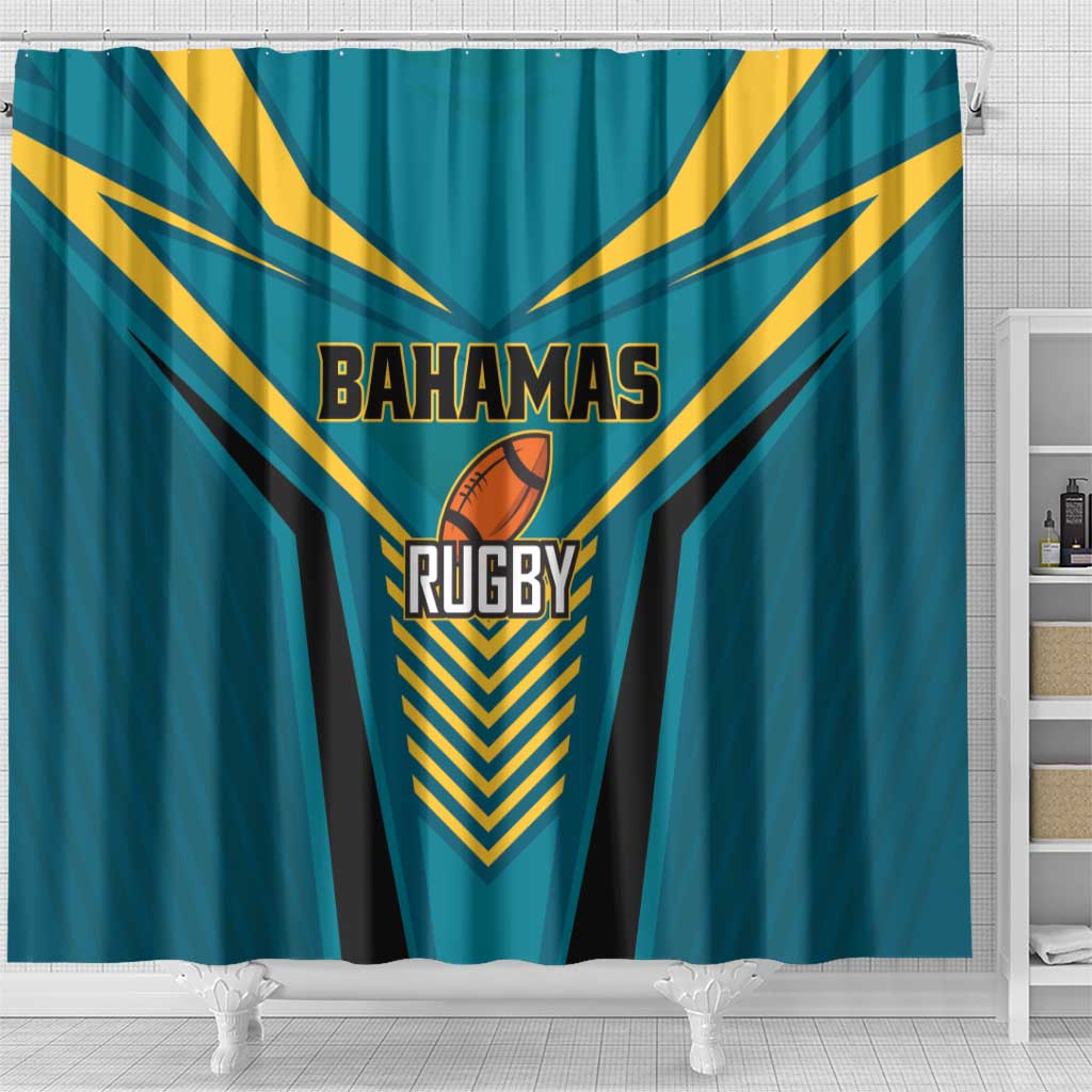 Rugby Bahamas Shower Curtain The Bahamas Go Champion - Wonder Print Shop