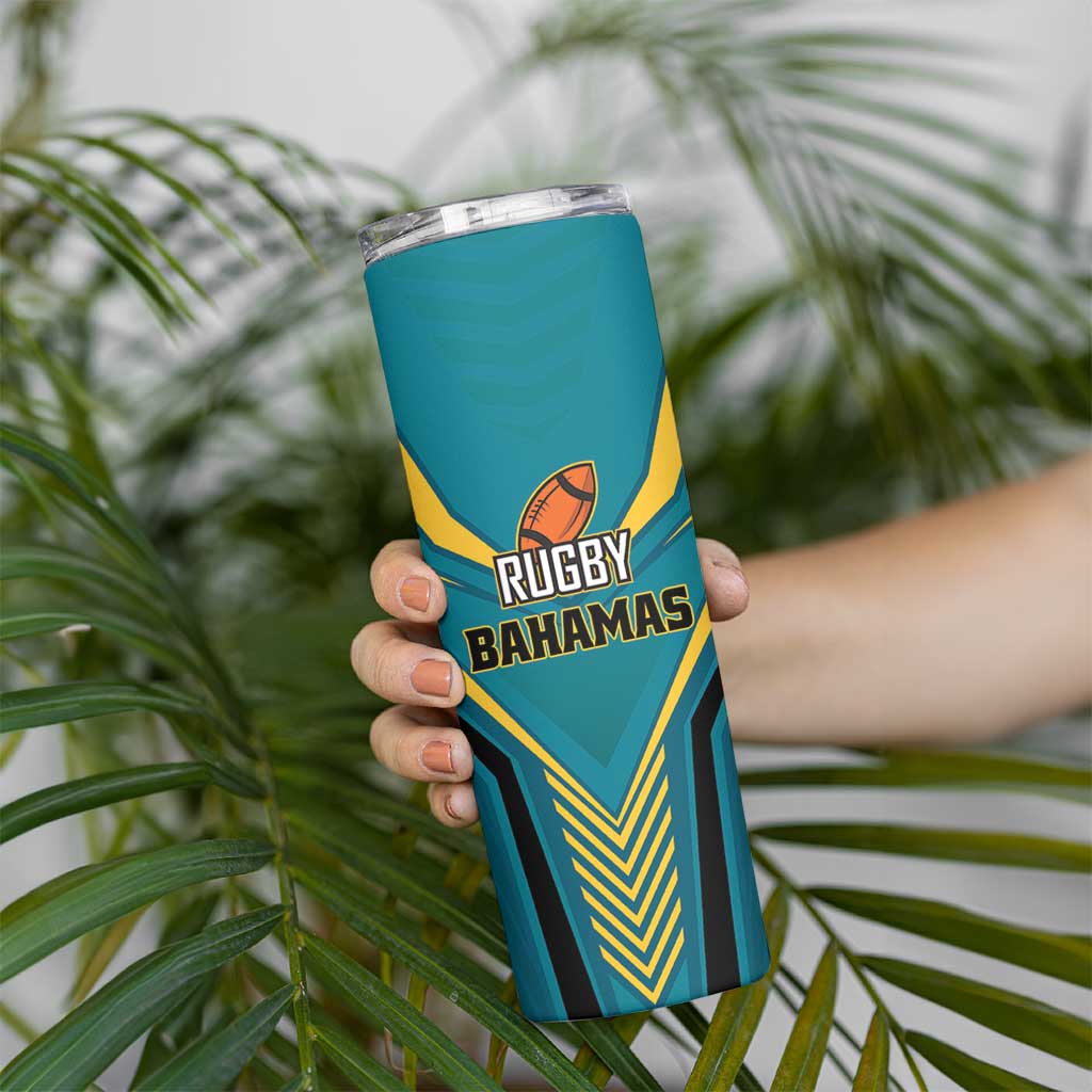 Custom Rugby Bahamas Skinny Tumbler The Bahamas Go Champion - Wonder Print Shop