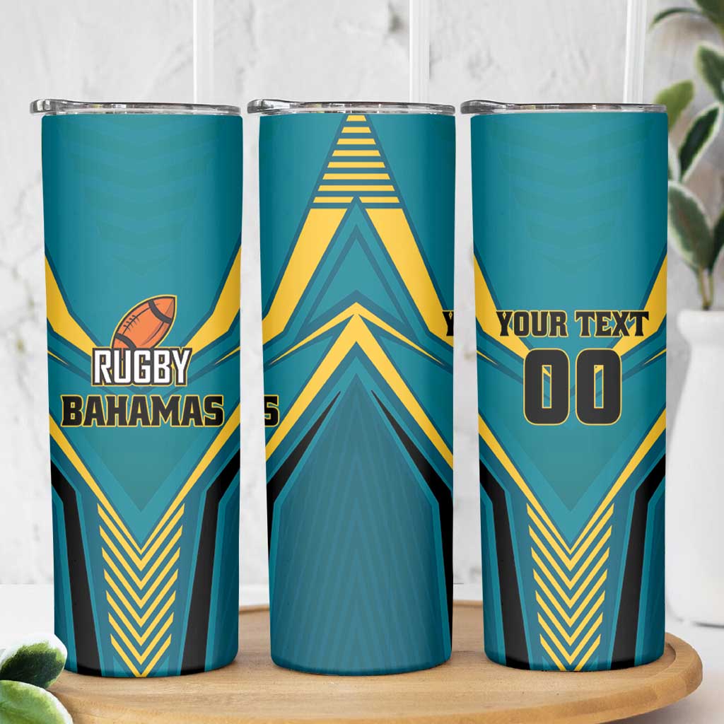 Custom Rugby Bahamas Skinny Tumbler The Bahamas Go Champion - Wonder Print Shop