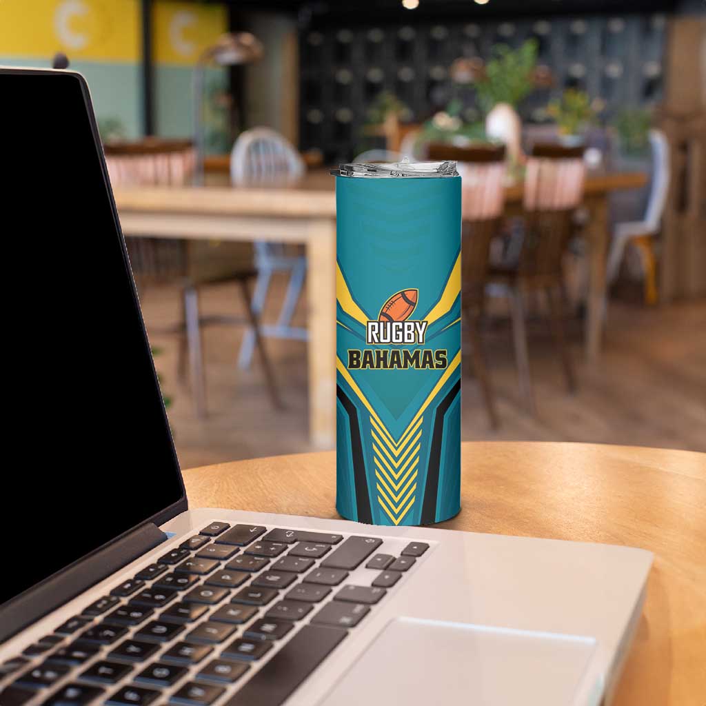 Custom Rugby Bahamas Skinny Tumbler The Bahamas Go Champion - Wonder Print Shop