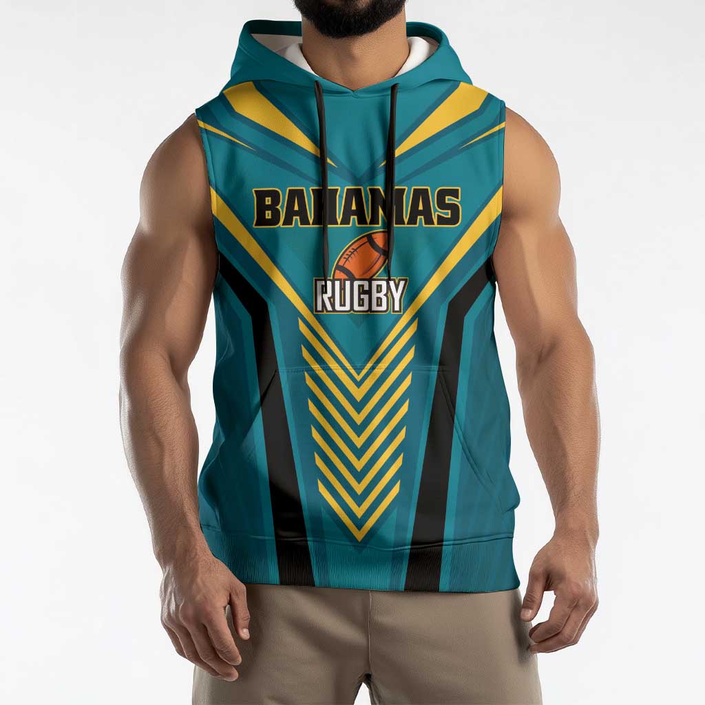 Custom Rugby Bahamas Sleeveless Hoodie The Bahamas Go Champion - Wonder Print Shop