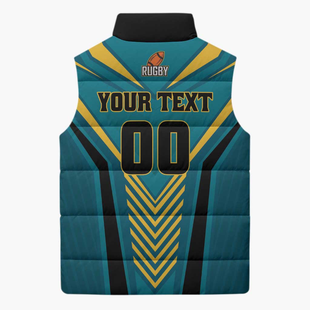 Custom Rugby Bahamas Sleeveless Puffer Jacket The Bahamas Go Champion - Wonder Print Shop