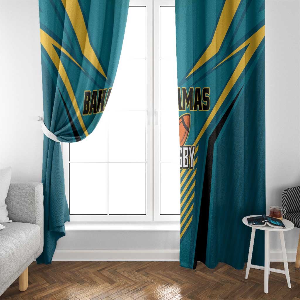 Rugby Bahamas Window Curtain The Bahamas Go Champion - Wonder Print Shop