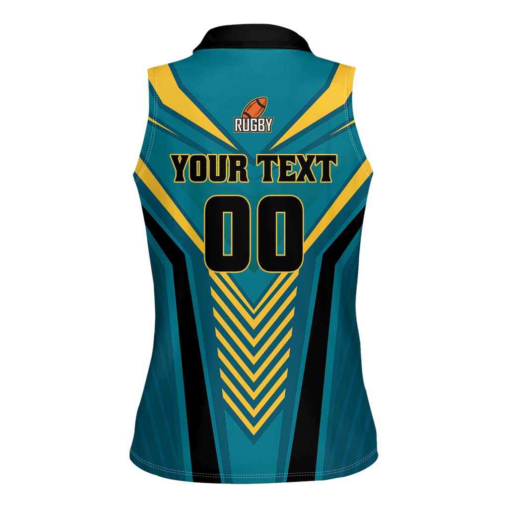 Custom Rugby Bahamas Women Sleeveless Polo Shirt The Bahamas Go Champion - Wonder Print Shop