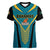 Custom Rugby Bahamas Women V-Neck T-Shirt The Bahamas Go Champion - Wonder Print Shop
