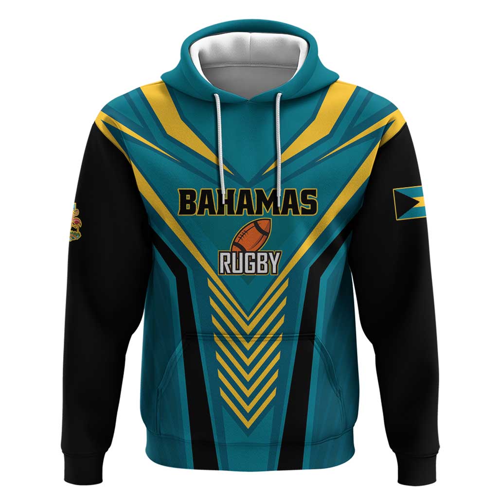 Custom Rugby Bahamas Zip Hoodie The Bahamas Go Champion - Wonder Print Shop