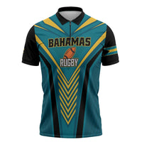 Custom Rugby Bahamas Zipper Polo Shirt The Bahamas Go Champion - Wonder Print Shop