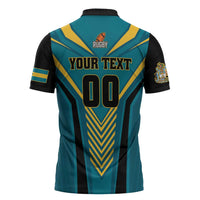 Custom Rugby Bahamas Zipper Polo Shirt The Bahamas Go Champion - Wonder Print Shop