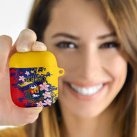 Venezuela Orchid Cattleya Mossiae AirPods Case Flag Color Inspired