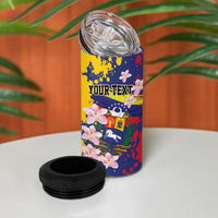 Personalized Venezuela Orchid Cattleya Mossiae 4 in 1 Can Cooler Tumbler Flag Color Inspired